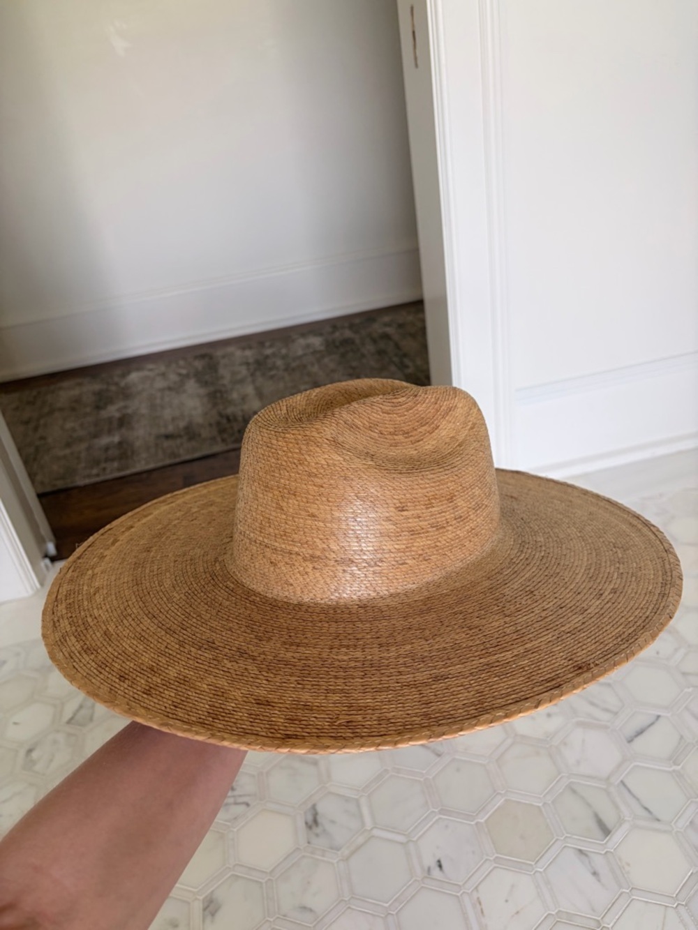 Lack Of Color Natural Straw Wide Brim Fedora - Picture 3 of 8